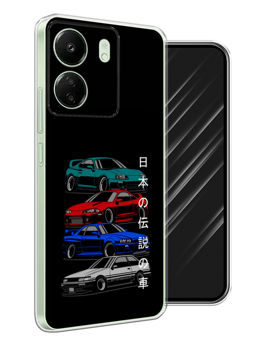 

Чехол Awog на Xiaomi Redmi 13C, Poco C65 "JDM Legend cars", Зеленый;красный;синий, 320650-1