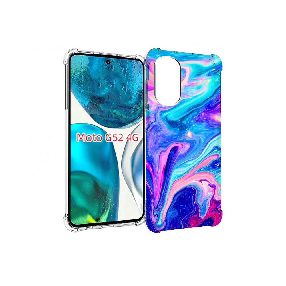 

Чехол MyPads акварельные-краски для Motorola Moto G82 / Moto G52, Прозрачный, Tocco