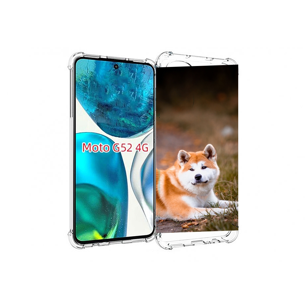

Чехол MyPads акита ину для Motorola Moto G82 / Moto G52, Прозрачный, Tocco