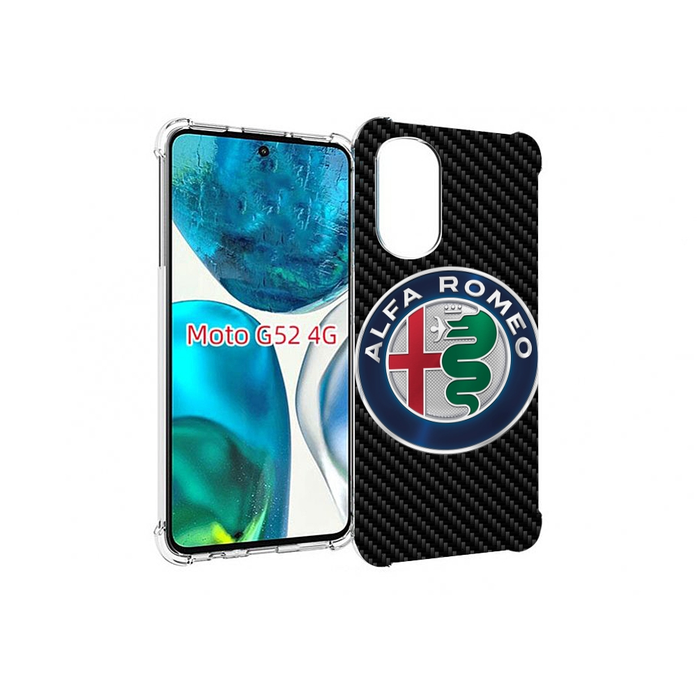 

Чехол MyPads альфа-ромео мужской для Motorola Moto G82 / Moto G52, Прозрачный, Tocco