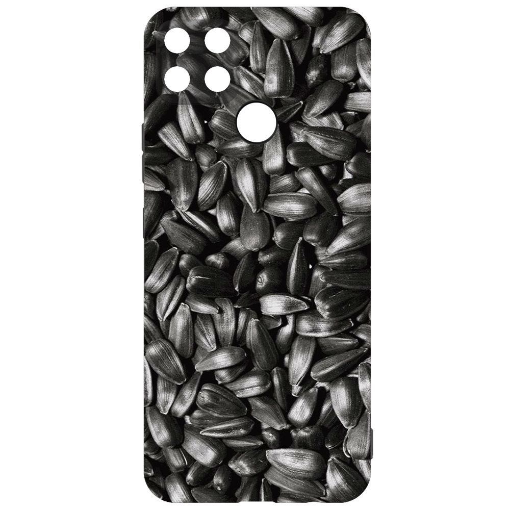 

Чехол-накладка Krutoff Soft Case Семечки для Realme C25/C25s, Черный