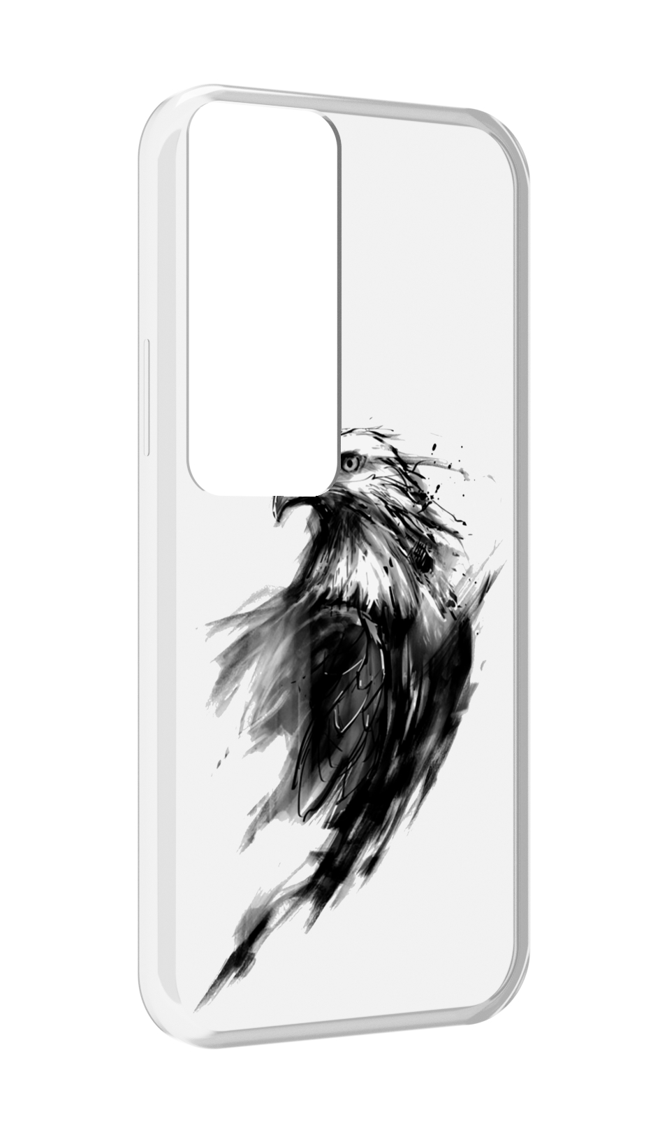 

Чехол MyPads чб птица для Tecno Pova Neo 2, Прозрачный, Tocco