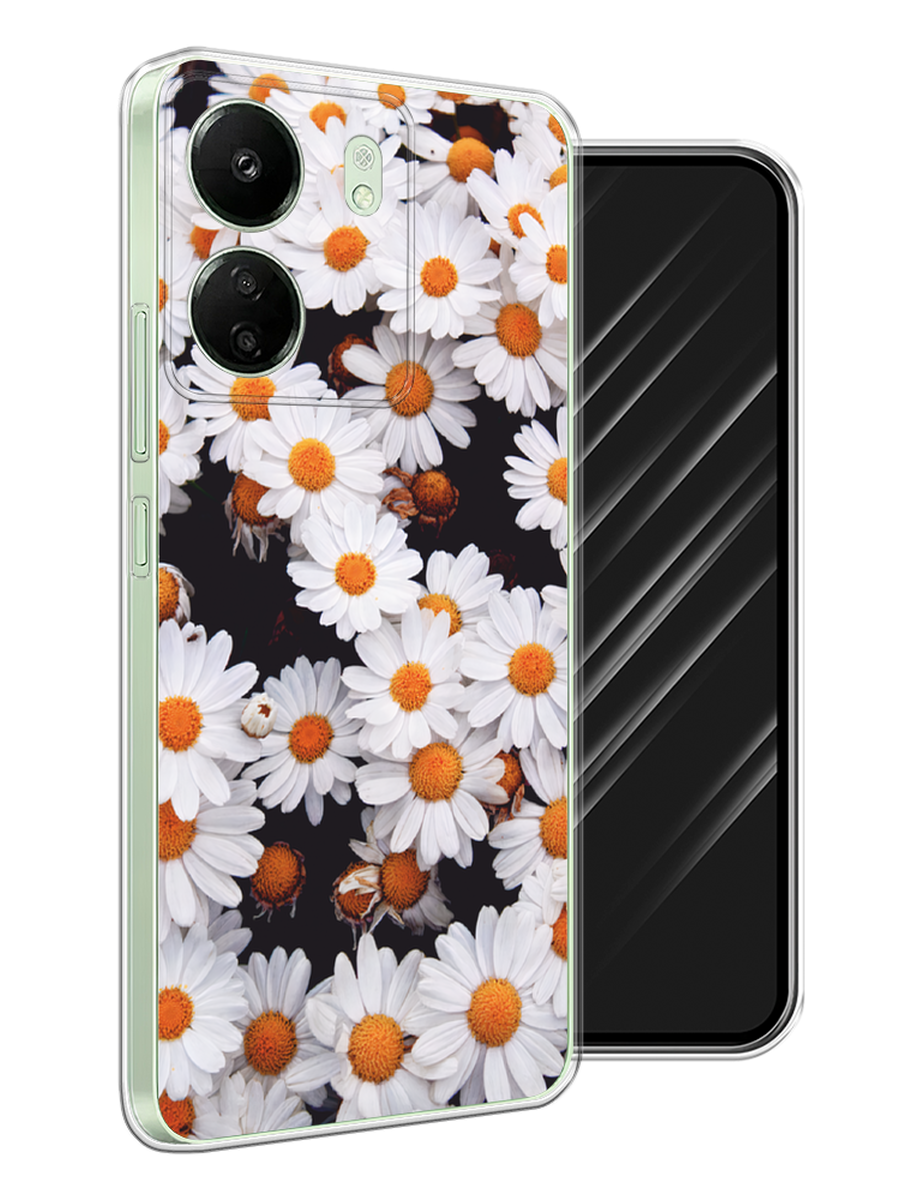 

Чехол Awog на Xiaomi Redmi 13C, Poco C65 "Ромашковое поле", Белый, 320650-1