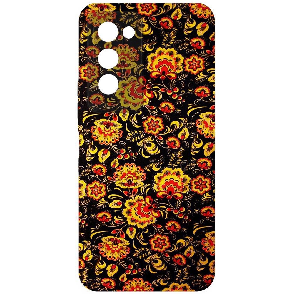 

Чехол-накладка Krutoff Soft Case Хохлома для Tecno Camon 18 Premier, Черный