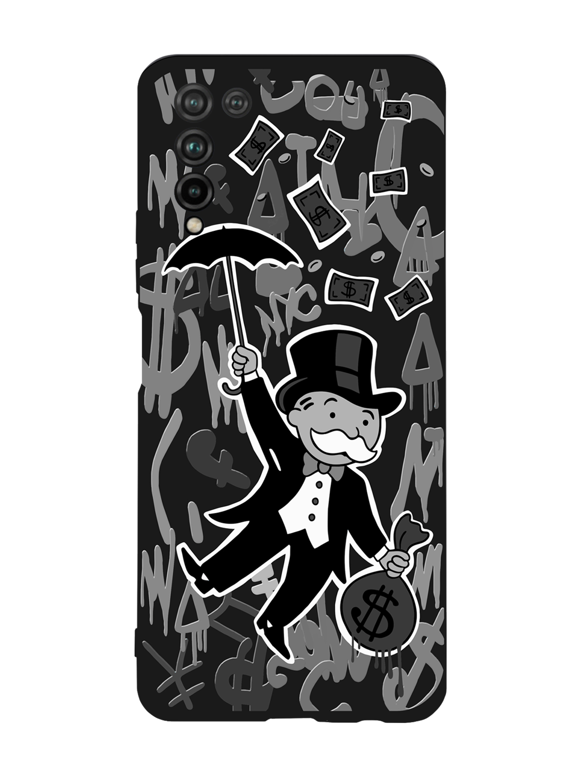 

Чехол MustHaveCase для Honor 10X Lite Monopoly Black Edition Монополия черный, Серый;черный