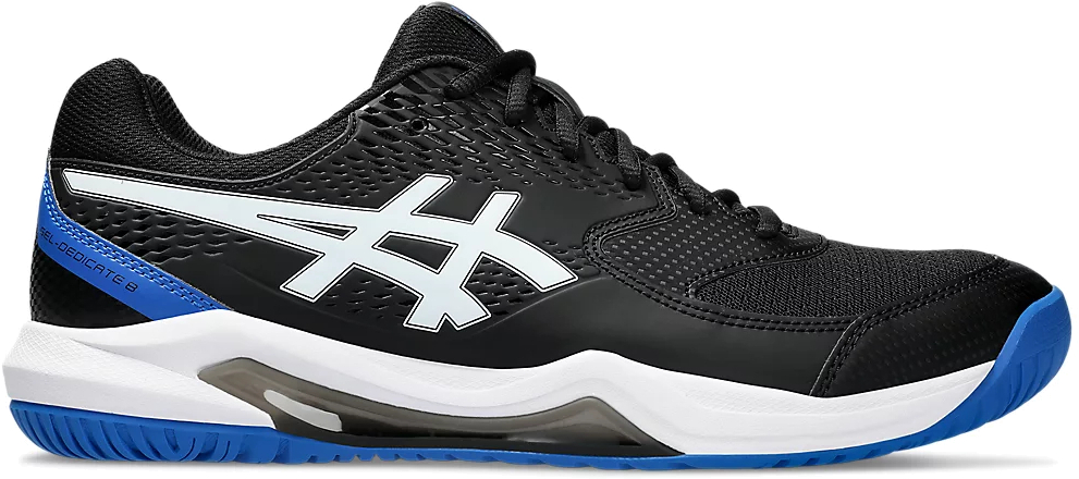 

Кроссовки мужские Asics GEL-DEDICATE 8 черные 8 US, Черный, GEL-DEDICATE 8