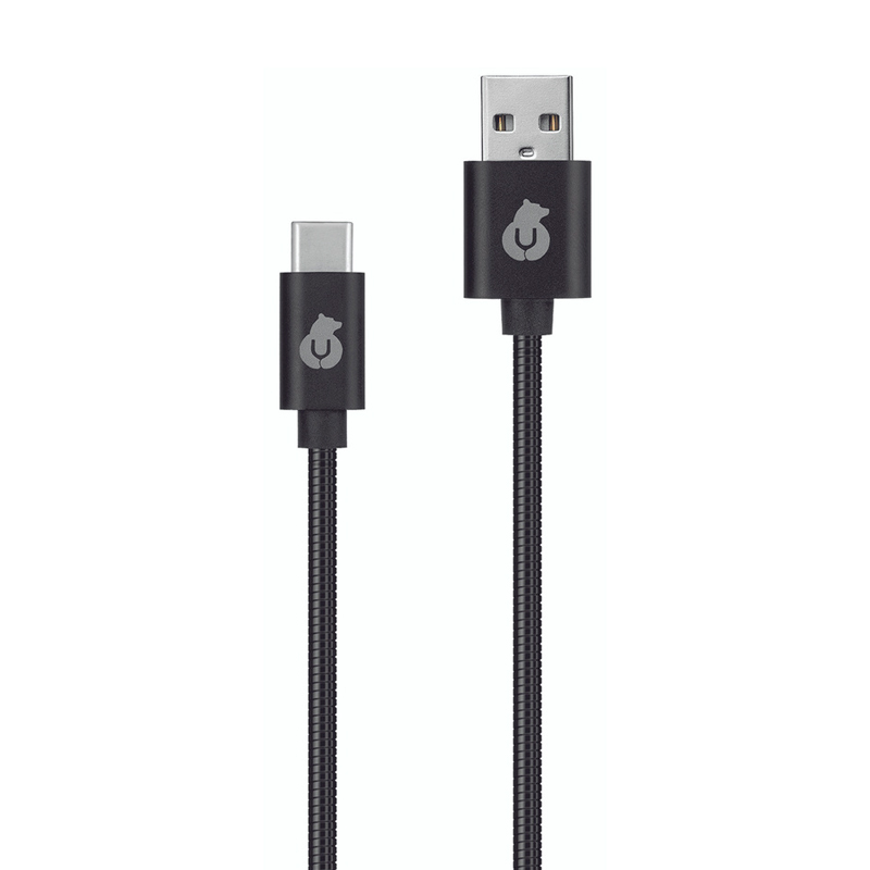 Кабель uBear Force Usb-C Usb-A черный 120 см