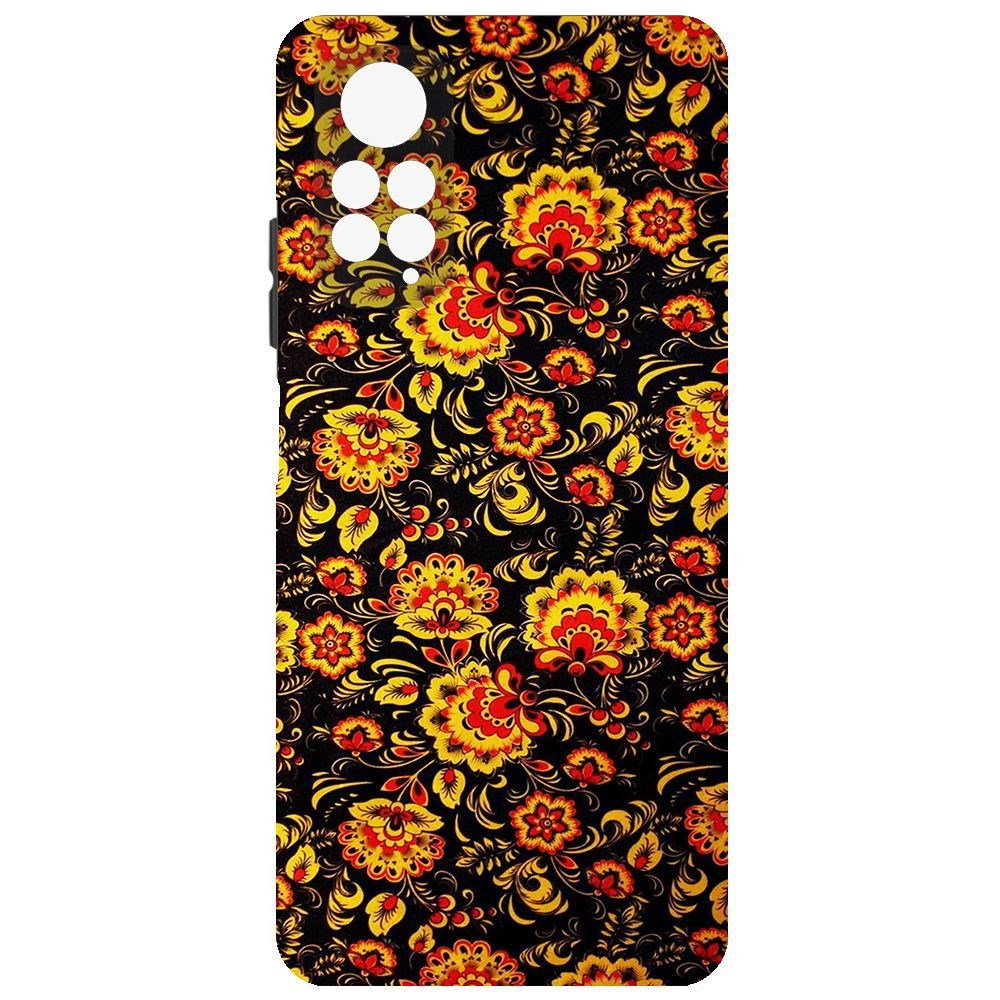 

Чехол-накладка Krutoff Soft Case Хохлома для Xiaomi Redmi Note 11, Черный