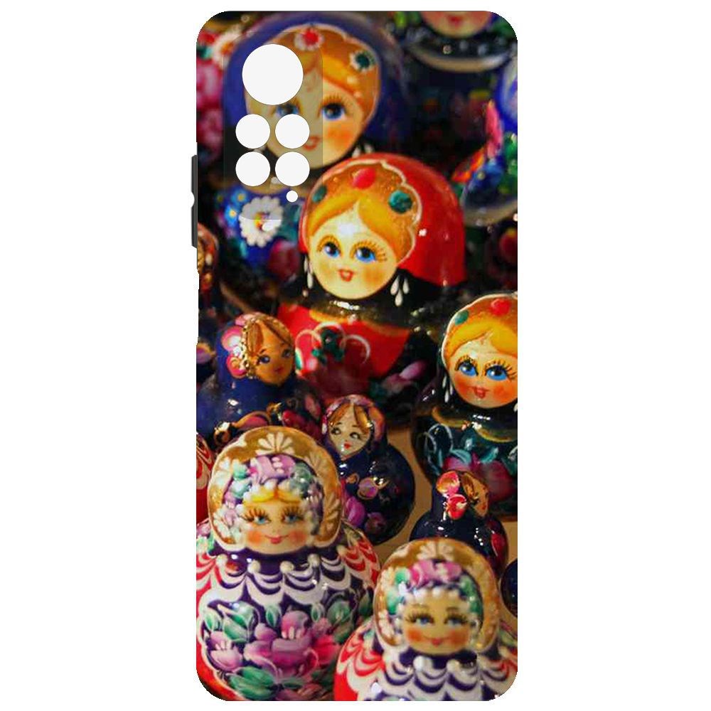 

Чехол-накладка Krutoff Soft Case Матрешка для Xiaomi Redmi Note 11S, Черный