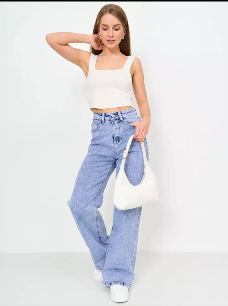 

Джинсы женские NoBrand 11 голубые 46 RU, Голубой, 11