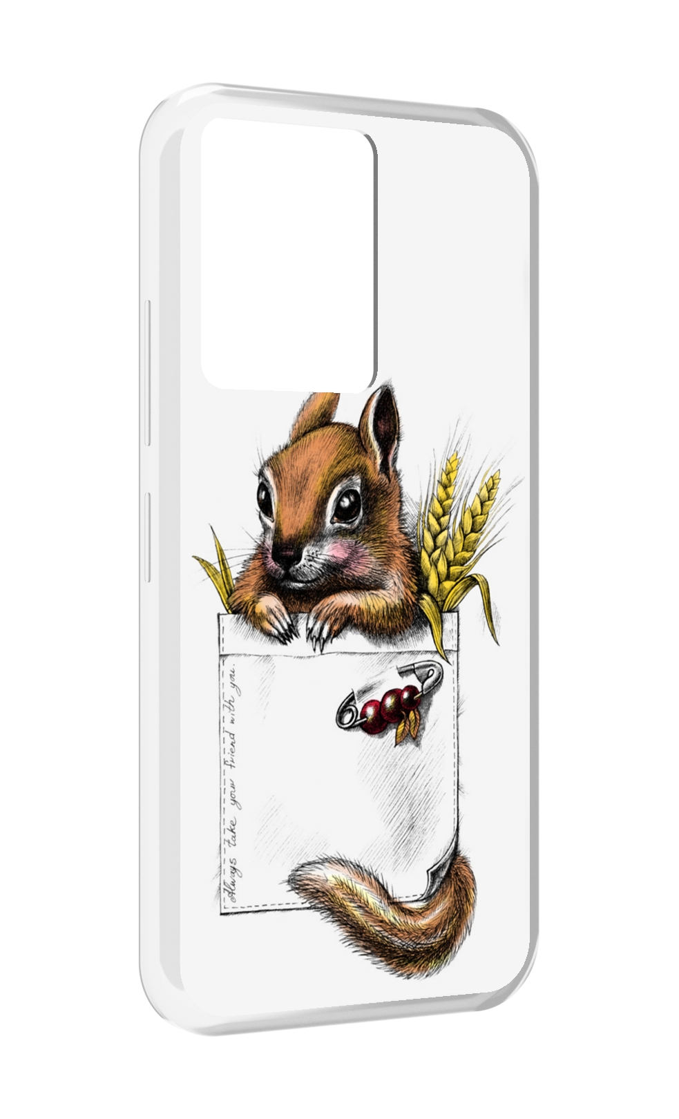 

Чехол MyPads Белочка для Infinix Note 12 5G X671 / Note 12 Pro 5G, Прозрачный, Tocco