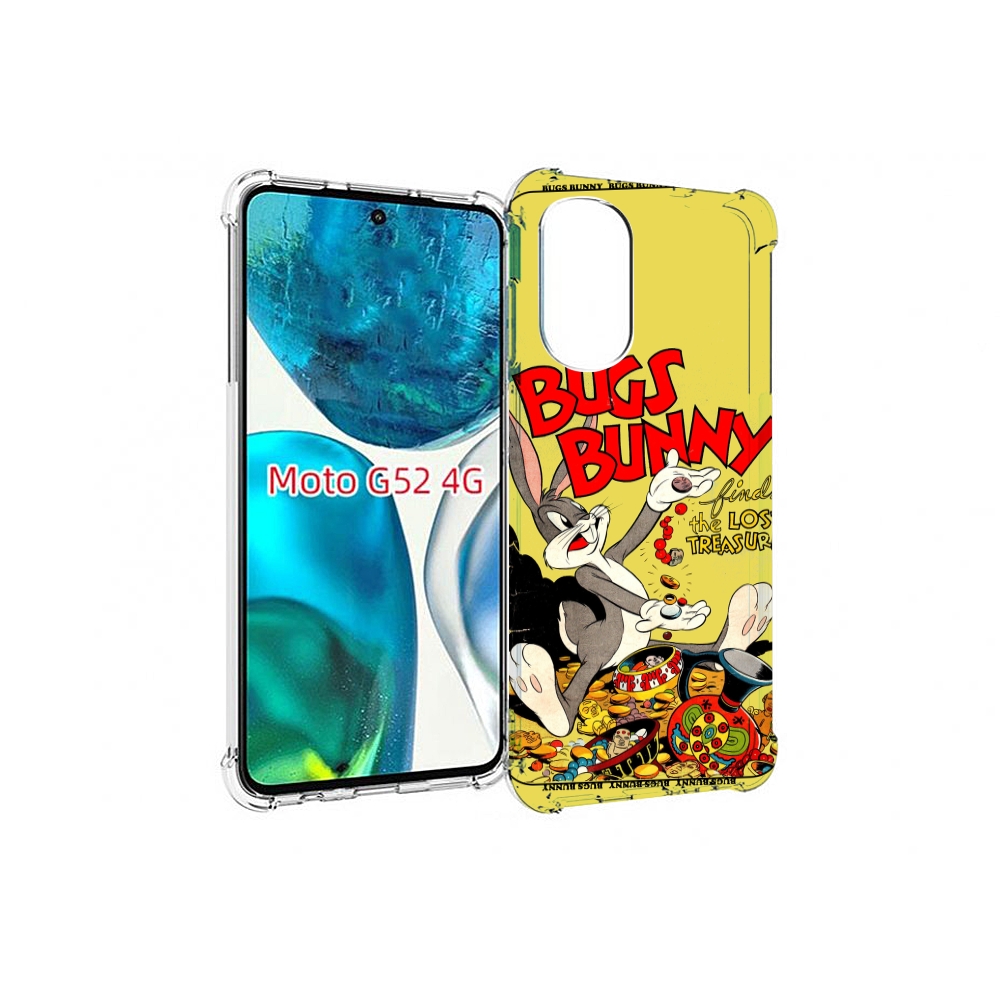 

Чехол MyPads бакс-банни-и-еда для Motorola Moto G82 / Moto G52, Прозрачный, Tocco
