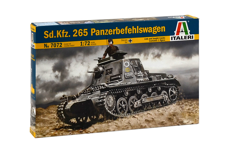 

Сборная модель Italeri 1/72 Танк Sd.Kfz. 265 Panzerbefehlswagen 7072