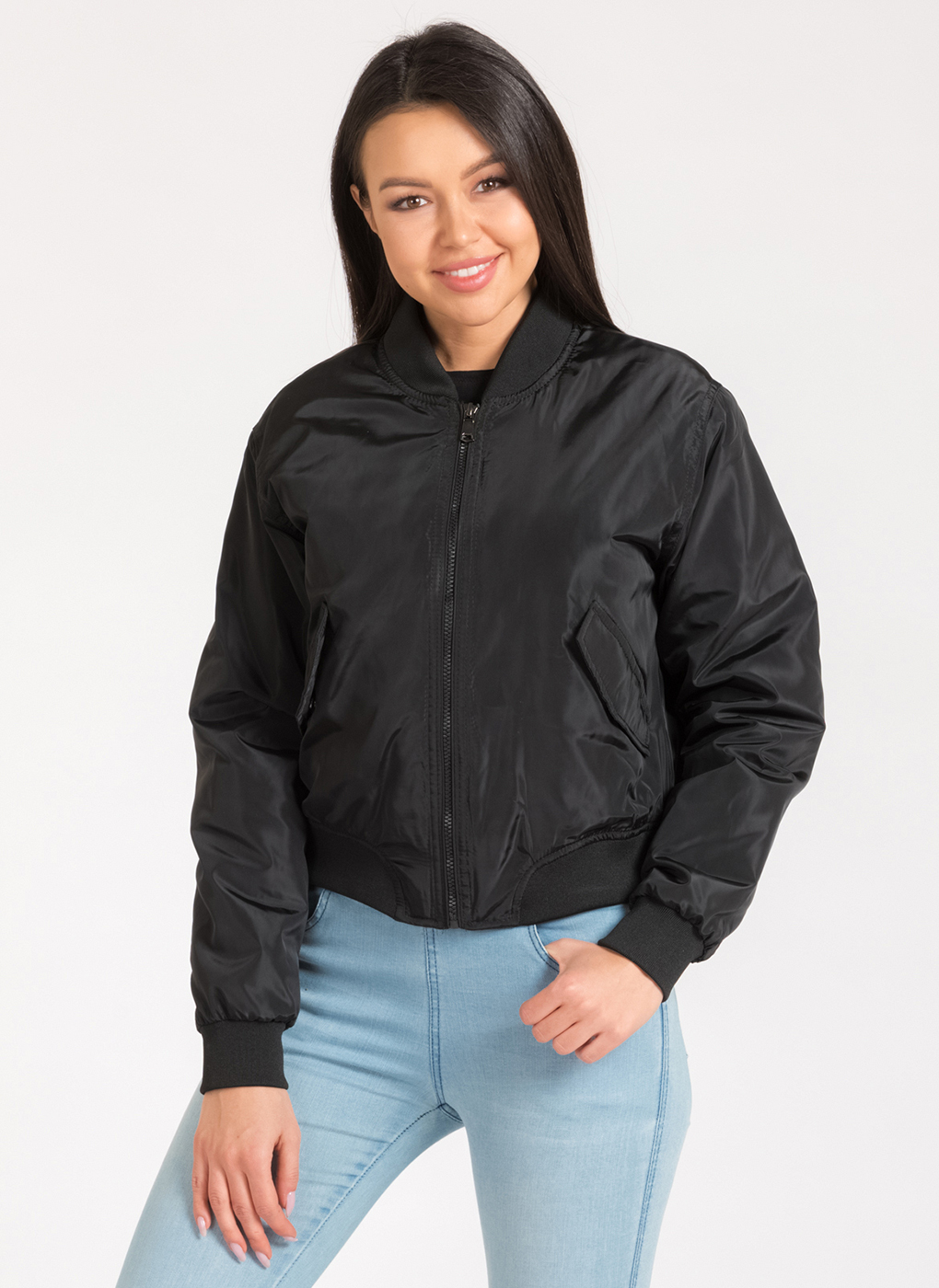 

Бомбер женский Каляев 60217 черный 48 RU, 60217