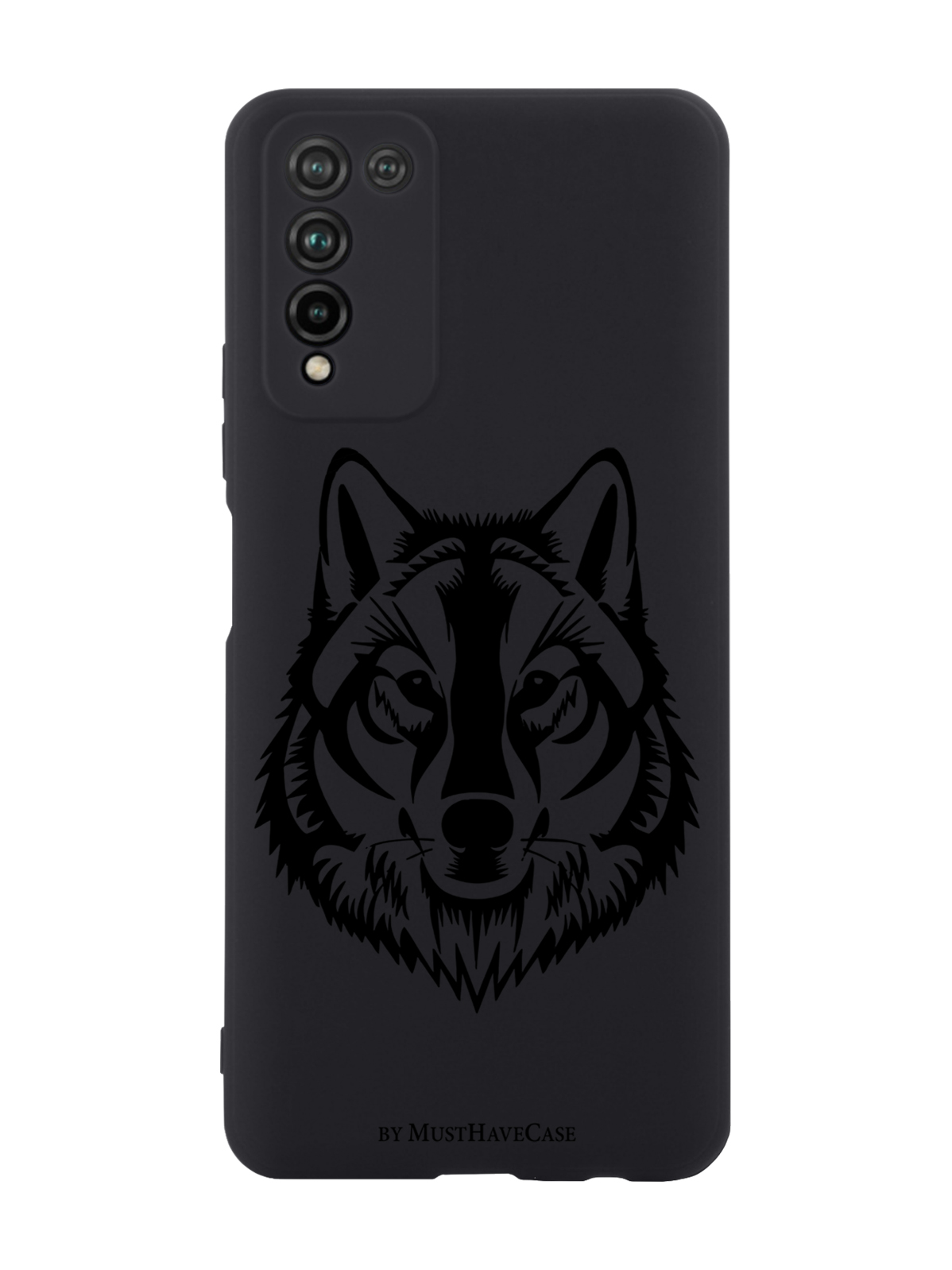 

Чехол MustHaveCase для Honor 10X Lite Волк черный
