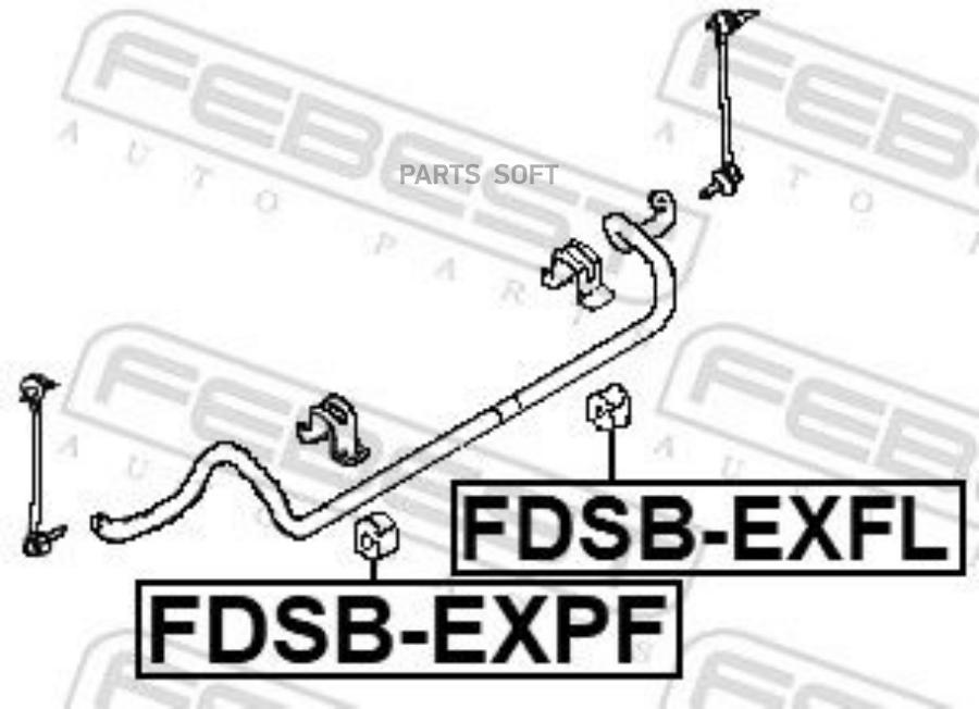 

FEBECT FDSBEXFL Втулка стабилизатора | перед прав/лев |