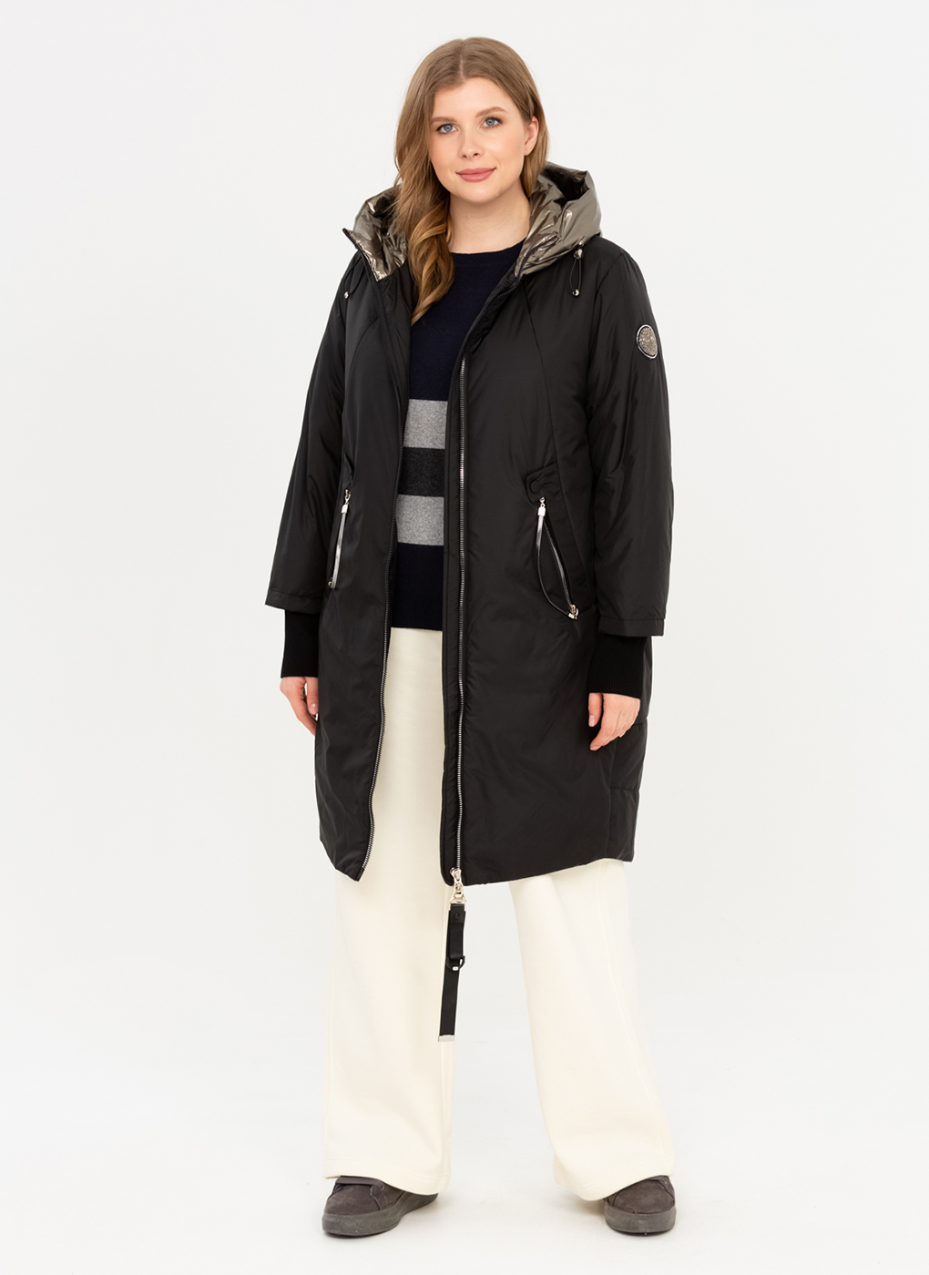 

Пальто женское Каляев 60327 черное 46 RU, 60327