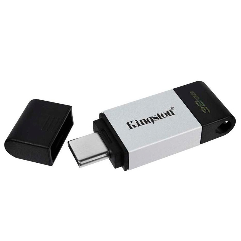 

Флешка Kingston DataTraveler 80 32 Гб серебристая