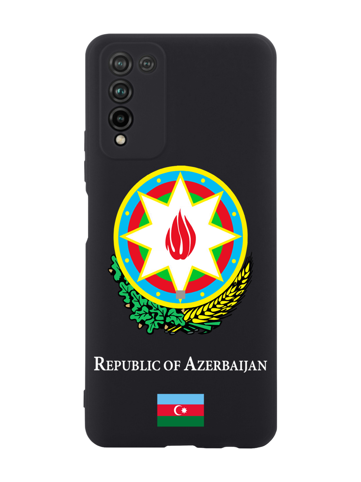

Чехол SignumCase для Honor 10X Lite Герб Азербайджана черный, Разноцветный