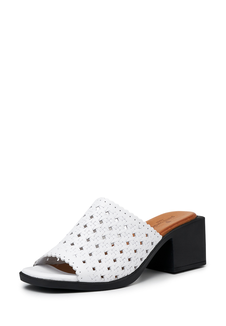 

Мюли женские Pierre Cardin 211174 белые 38 RU, Белый, 211174