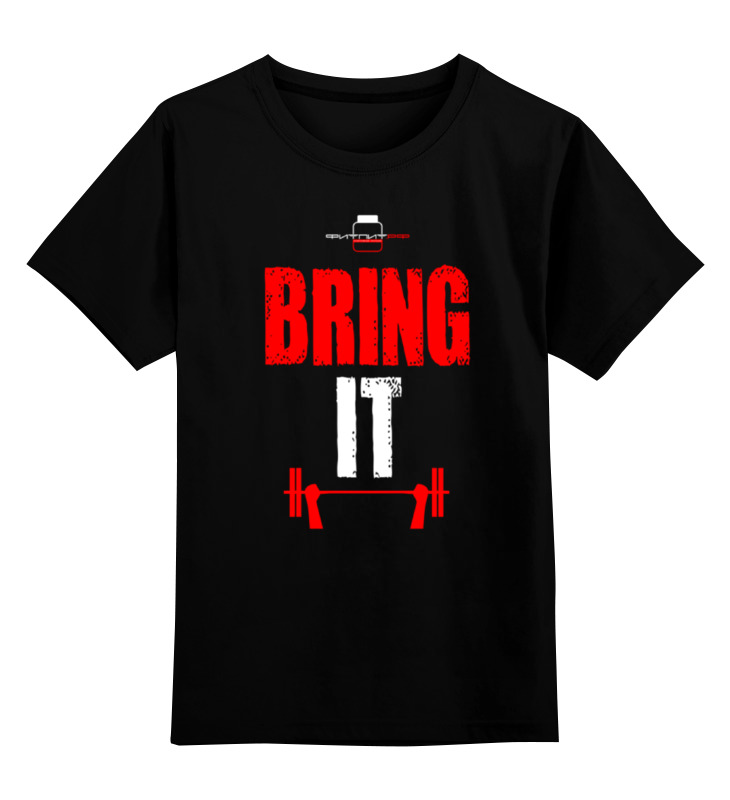 

Детская футболка классическая Printio Фитпит.рф - спортивное питание, р. 128, Черный, 0000000656853