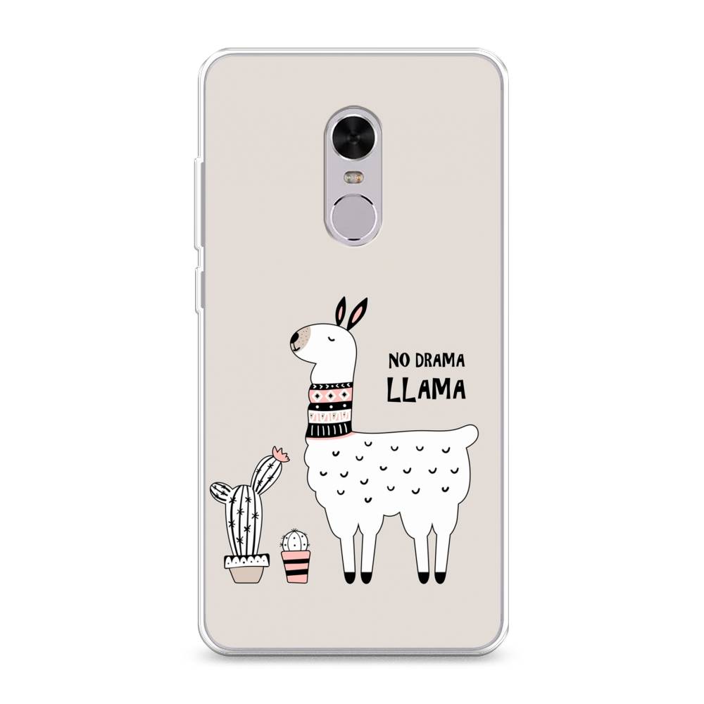 

Чехол Awog на Xiaomi Redmi Note 4 "No drama LLama", Разноцветный, 31850-2