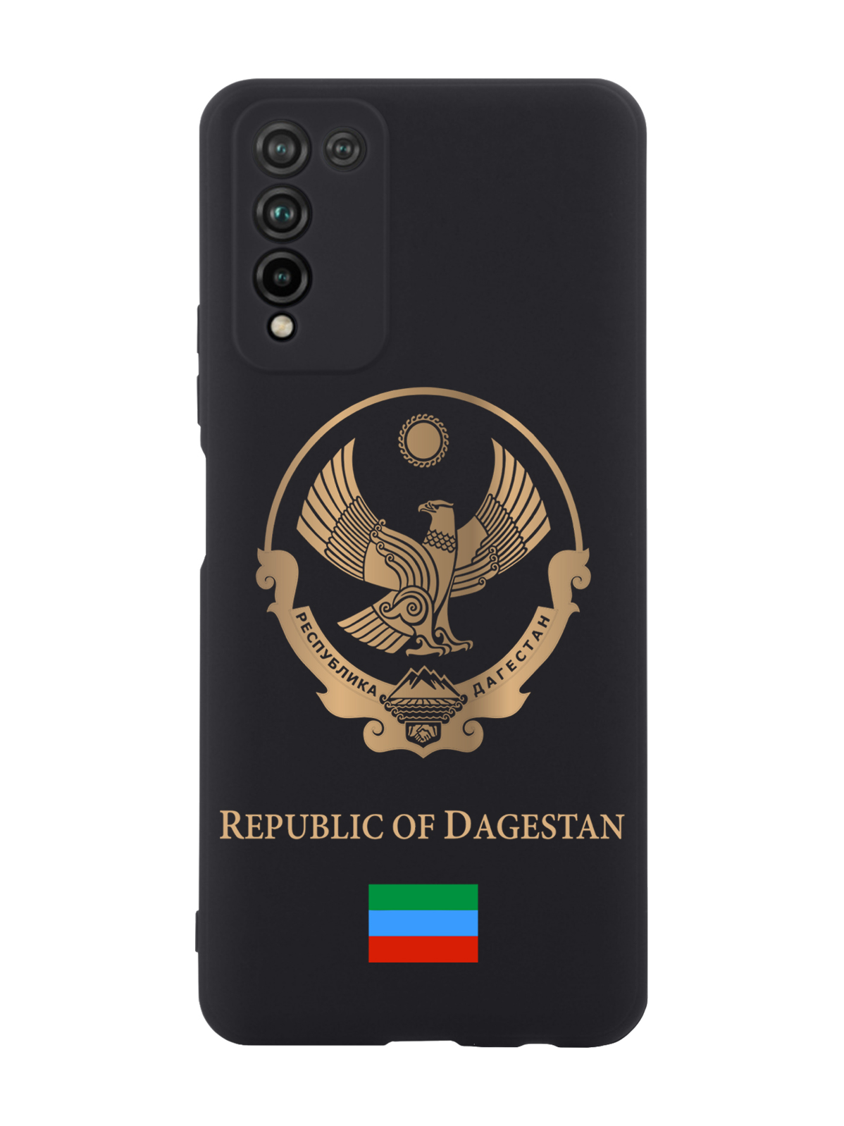 

Чехол SignumCase для Honor 10X Lite Золотой Герб Дагестана черный, Золотистый;черный