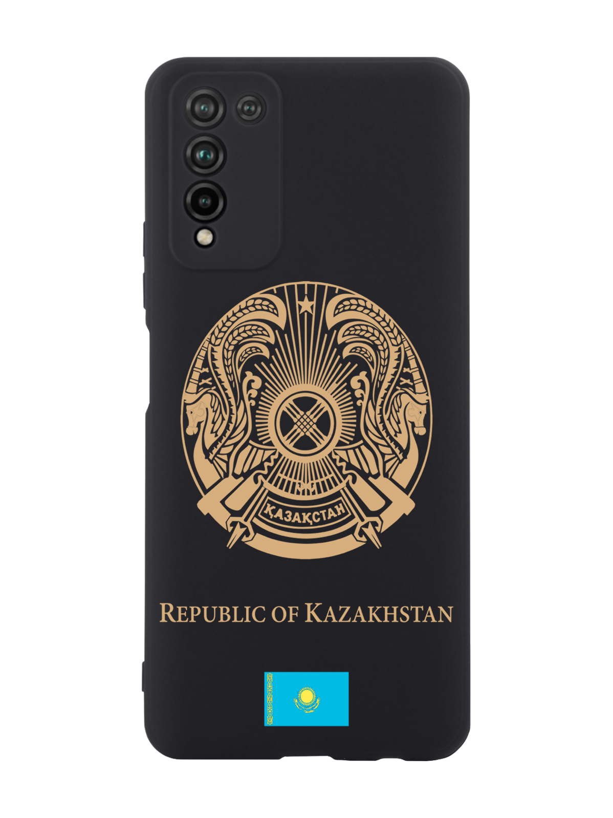 

Чехол SignumCase для Honor 10X Lite Золотой Герб Казахстана черный, Золотистый;черный