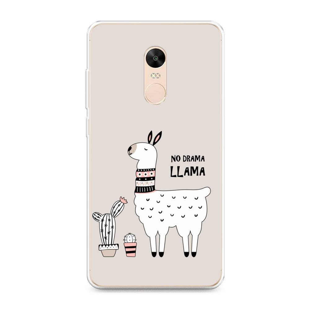 фото Силиконовый чехол "no drama llama" на xiaomi redmi note 4x awog