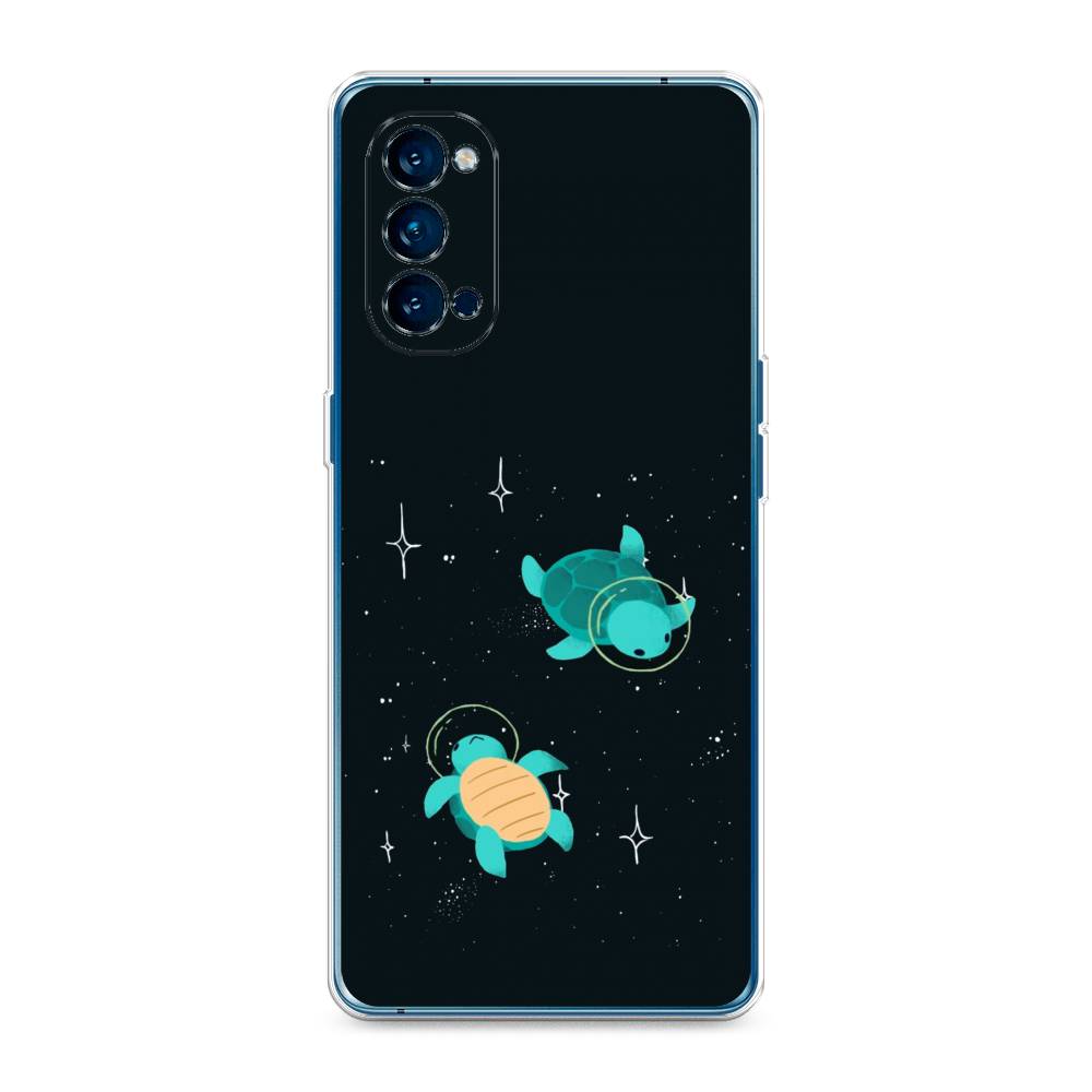 

Чехол Awog на Oppo Reno 4 Pro 5G "Черепашки космонавты", Разноцветный, 253750-4