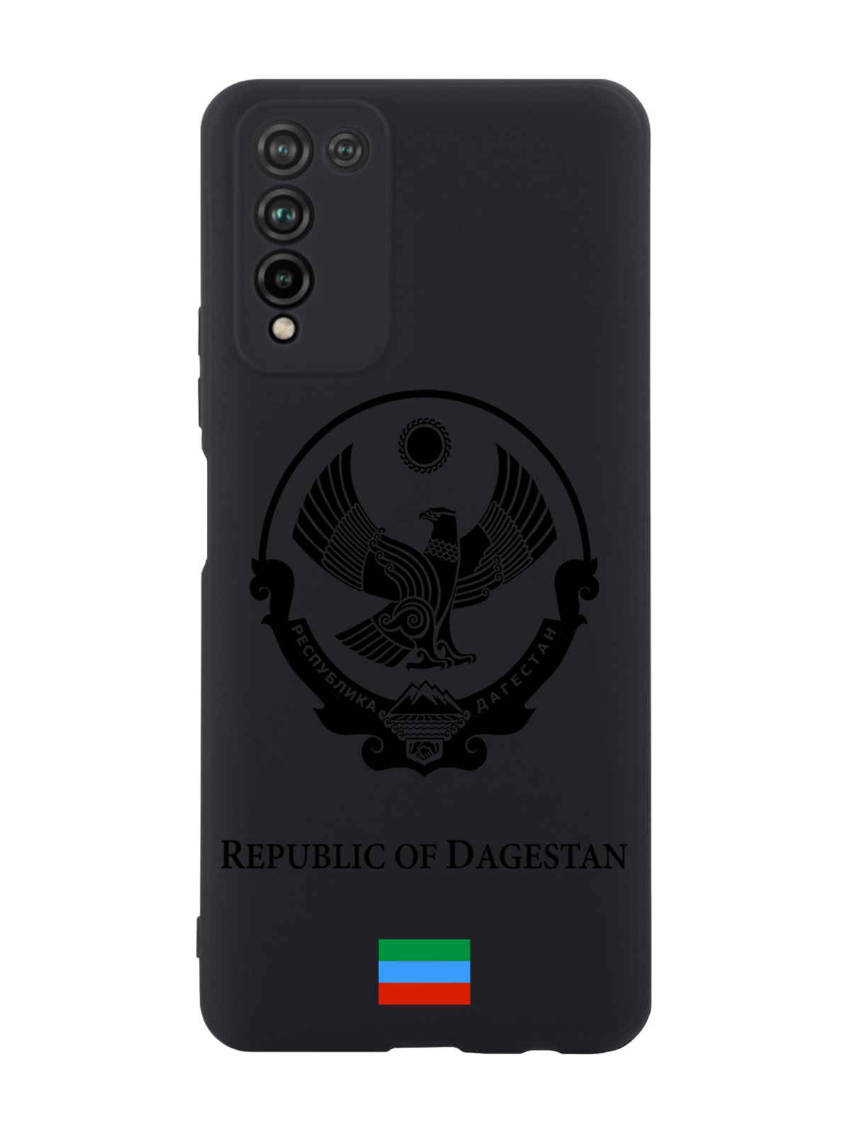 

Чехол SignumCase для Honor 10X Lite Черный лаковый Герб Дагестана черный