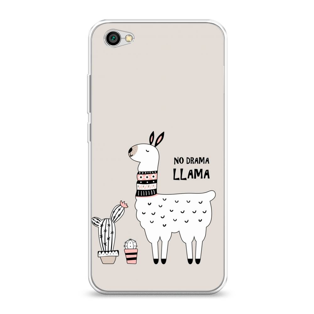 фото Силиконовый чехол "no drama llama" на xiaomi redmi note 5a awog