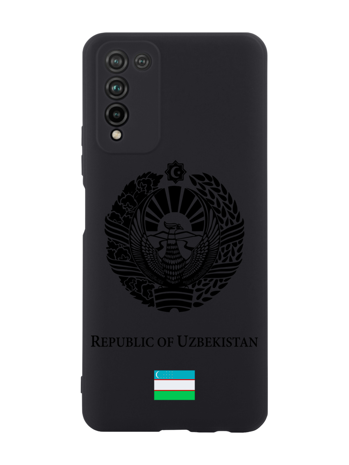 

Чехол SignumCase для Honor 10X Lite Черный лаковый Герб Узбекистана черный
