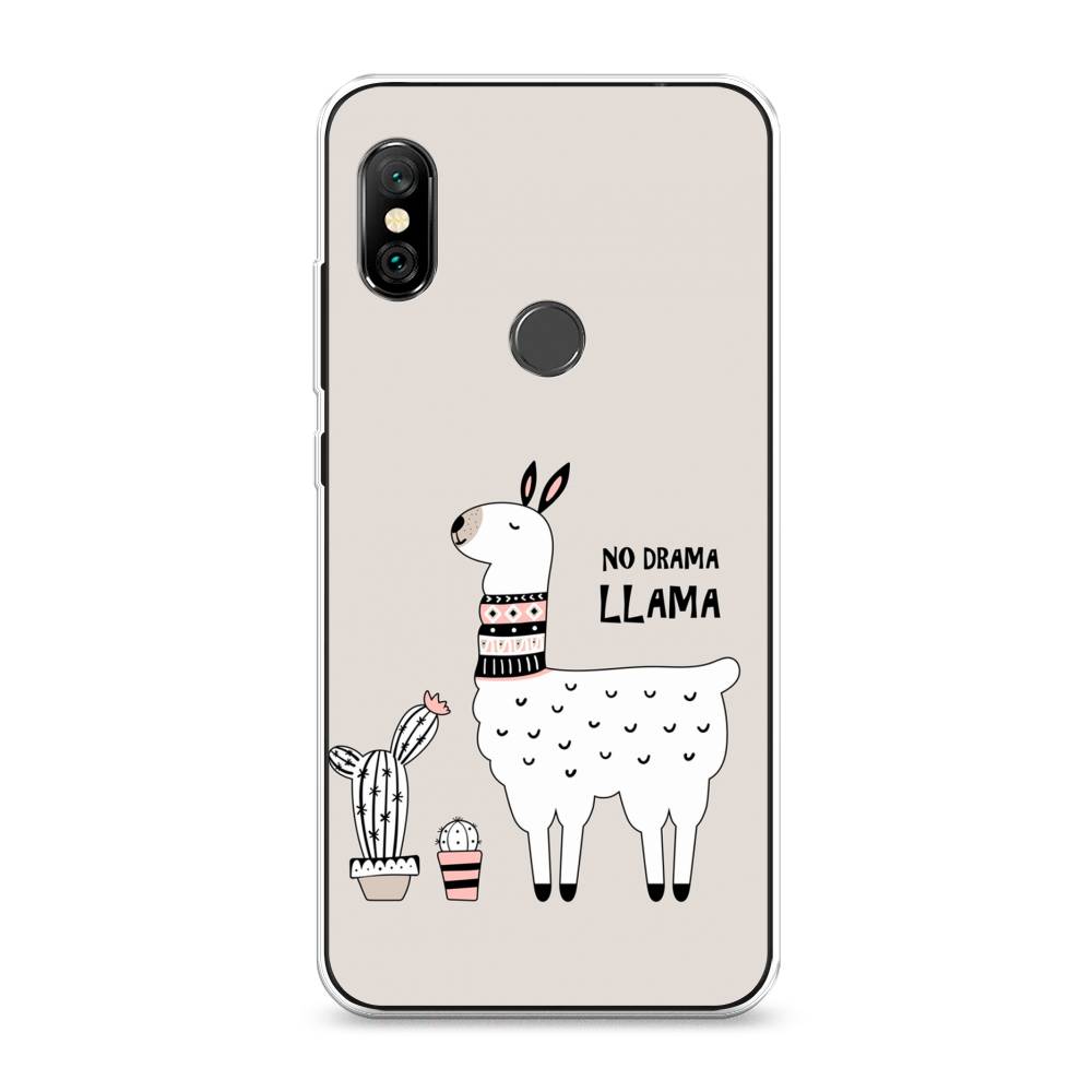 

Чехол Awog на Xiaomi Redmi Note 6 Pro "No drama LLama", Разноцветный, 34650-2