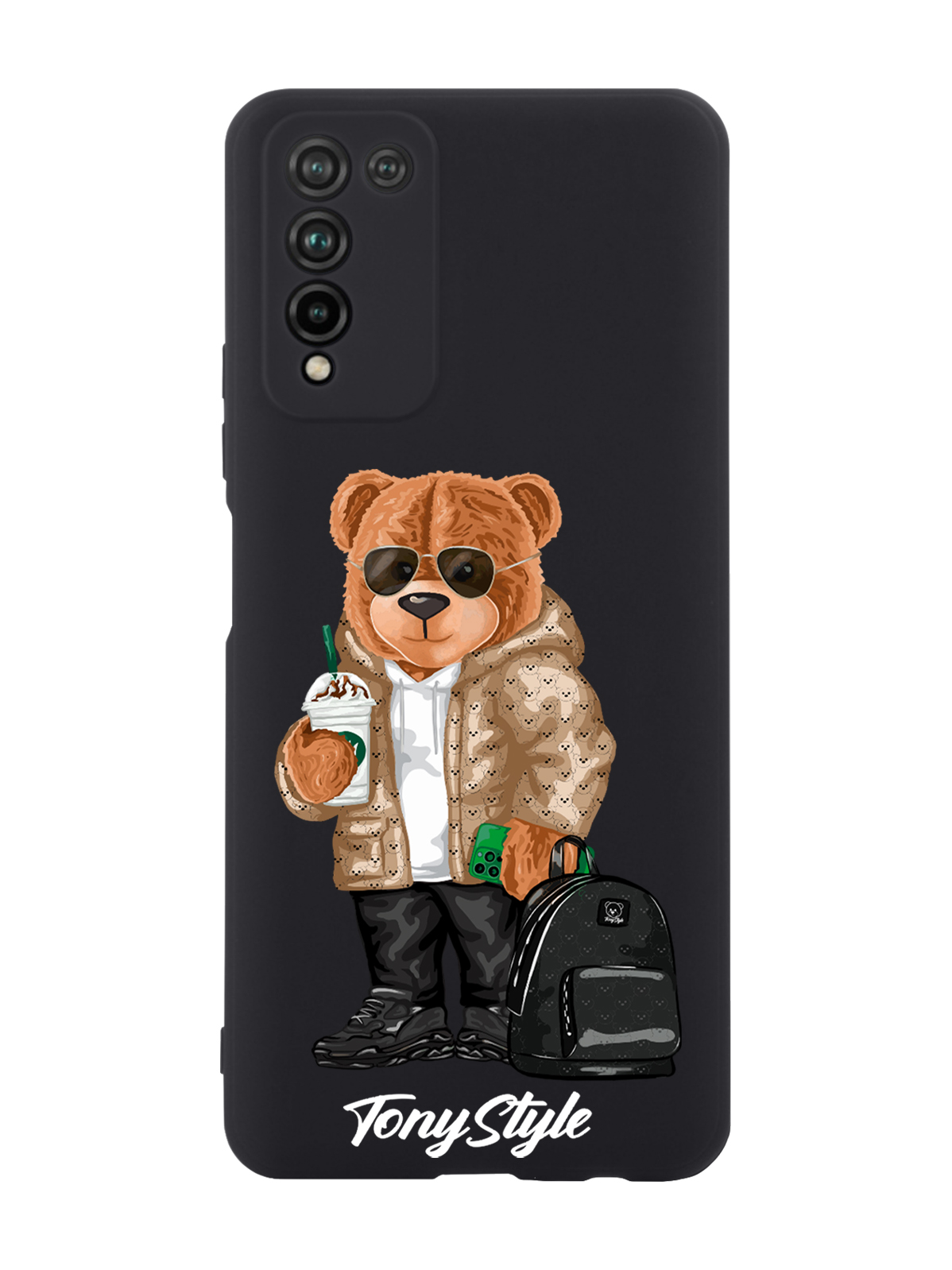 

Чехол Tony Style для Honor 10X Lite Tony Style в очках черный, Коричневый;черный;белый