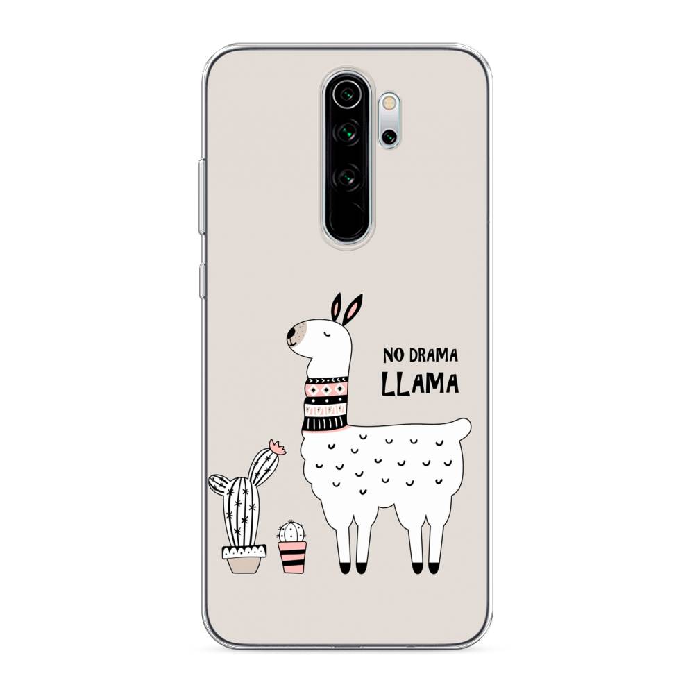 фото Силиконовый чехол "no drama llama" на xiaomi redmi note 8 pro awog