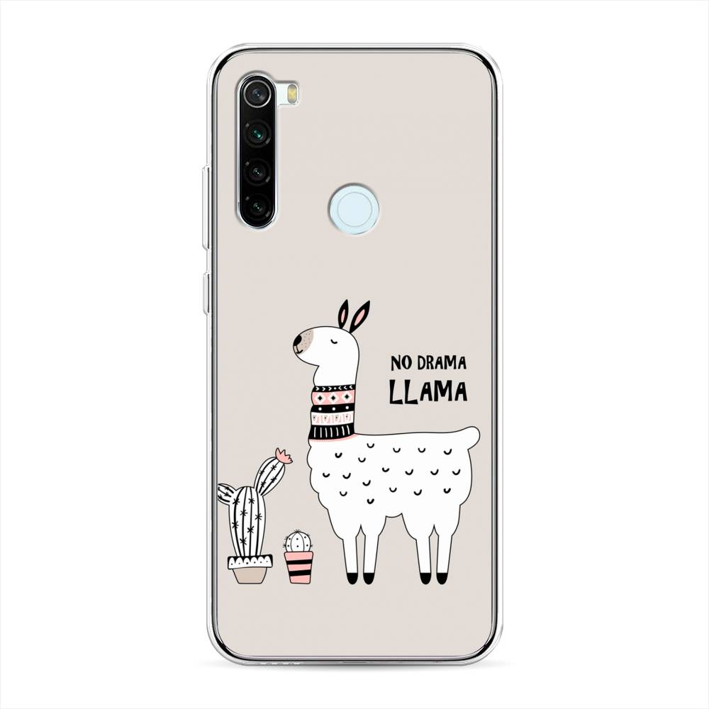 фото Силиконовый чехол "no drama llama" на xiaomi redmi note 8t awog