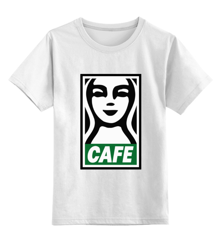

Детская футболка классическая Printio Starbucks, р. 128, Белый, 0000000657574