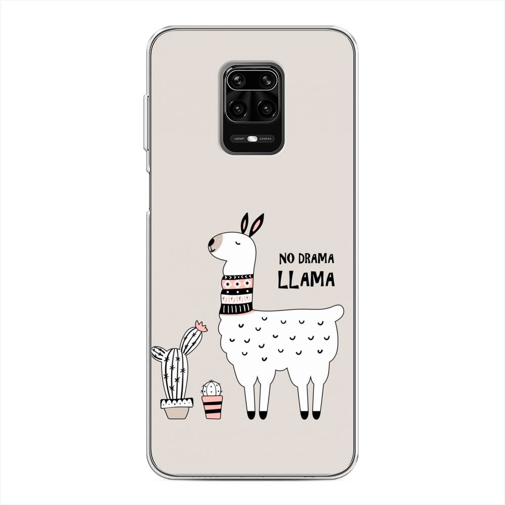 фото Силиконовый чехол "no drama llama" на xiaomi redmi note 9s awog