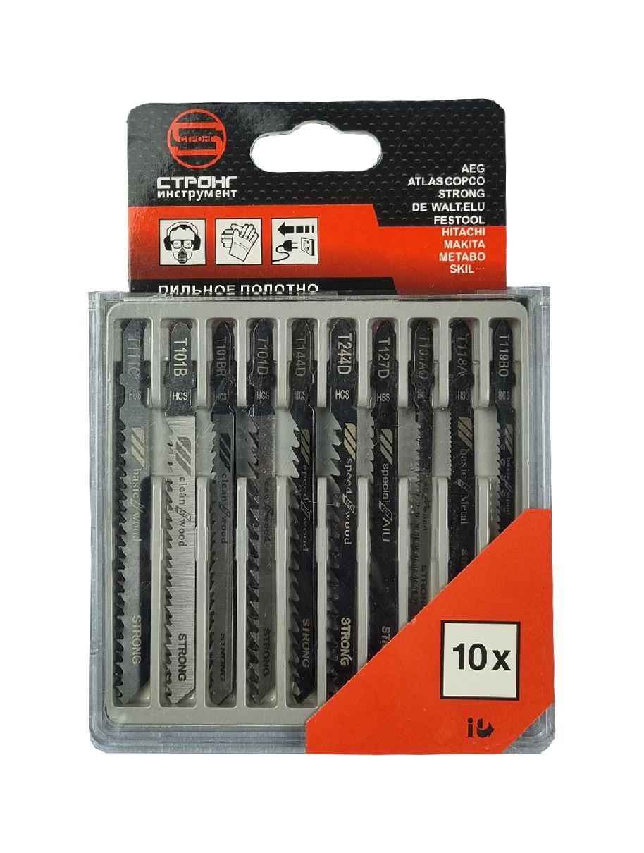 

Набор полотен для электролобзика Strong, 10 PCS, СТУ-20000010, СТУ-211