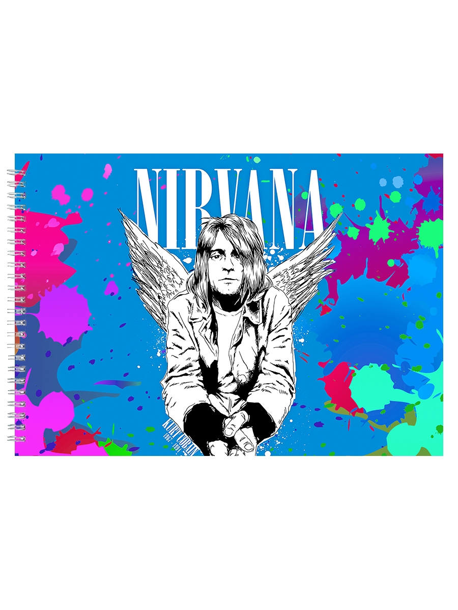 

Альбом для рисования DRABS Saint Kurt Cobain брызги