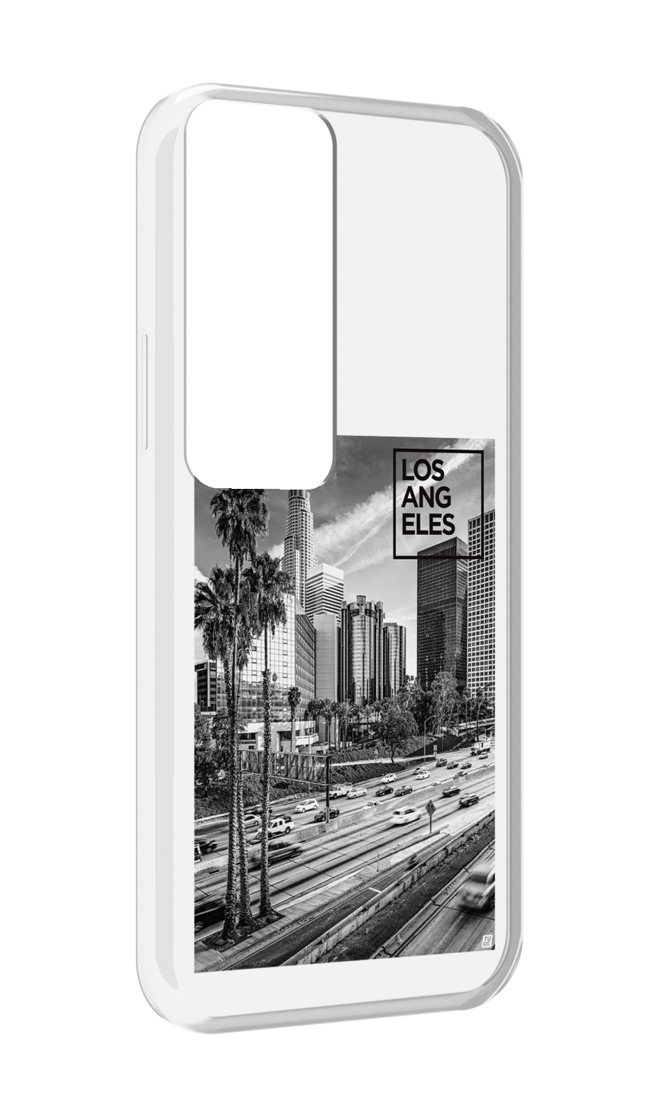 

Чехол MyPads черно белый лос анджелес для Tecno Pova Neo 2, Прозрачный, Tocco