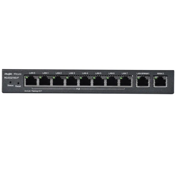 

Маршрутизатор Ruijie Networks RG-EG210G-E черный (RG-EG210G-E), RG-EG210G-E