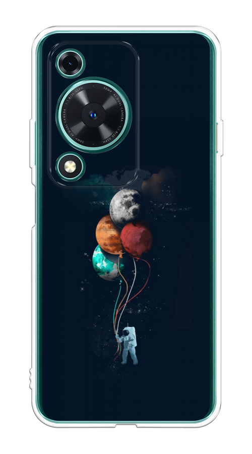 

Чехол на Huawei Nova Y72 "Космонавт с шариками", Разноцветный, 6123650-1