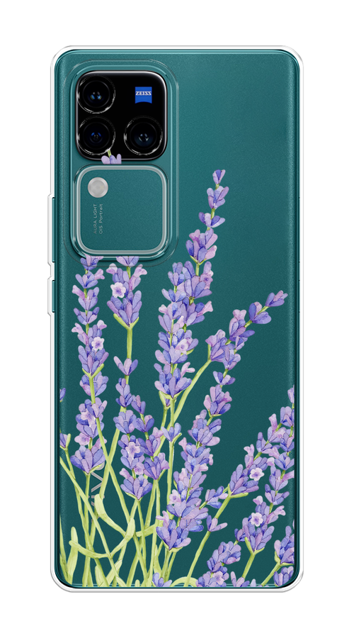 

Чехол на Vivo V30 Pro/S18 Pro "Лавандовые стебли", Фиолетовый;зеленый, 2610050-1