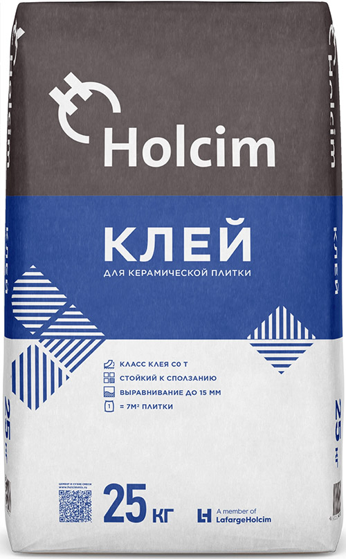 

HOLCIM клей для керамической плитки С0Т (25кг)