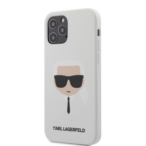 фото Чехол karl lagerfeld karl's head (klhcp12mslkhwh) для iphone 12/iphone 12 pro (white)