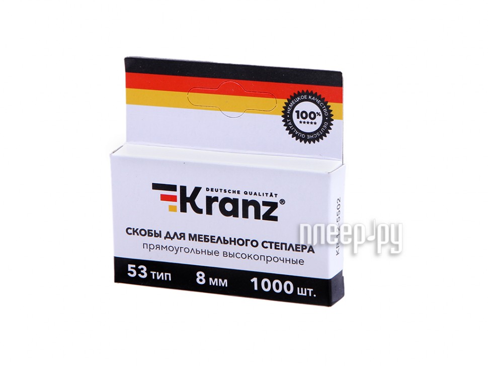 фото Скобы kranz 8mm тип 53 1000шт kr-12-5502