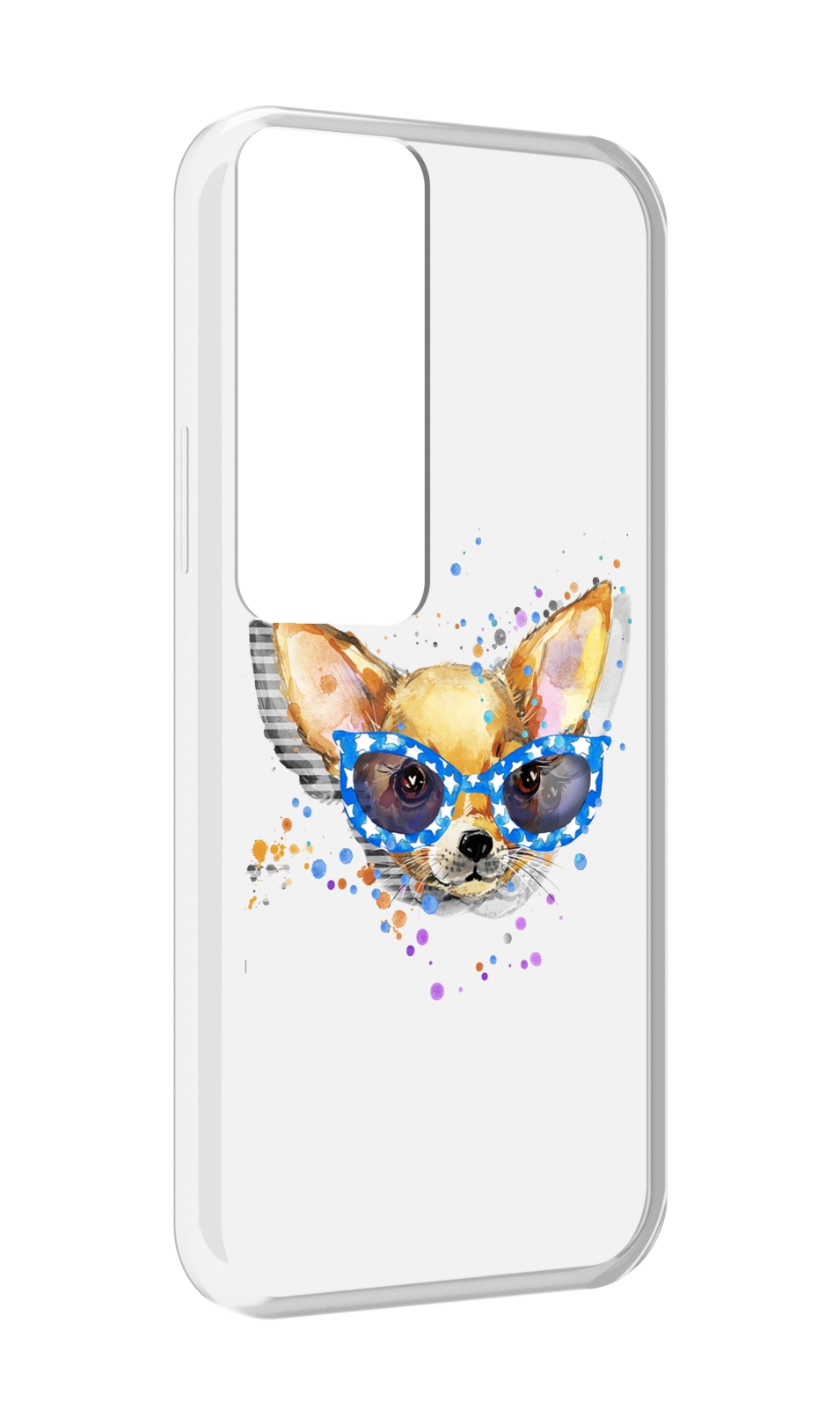 

Чехол MyPads чихуа-хуа в очках для Tecno Pova Neo 2, Прозрачный, Tocco