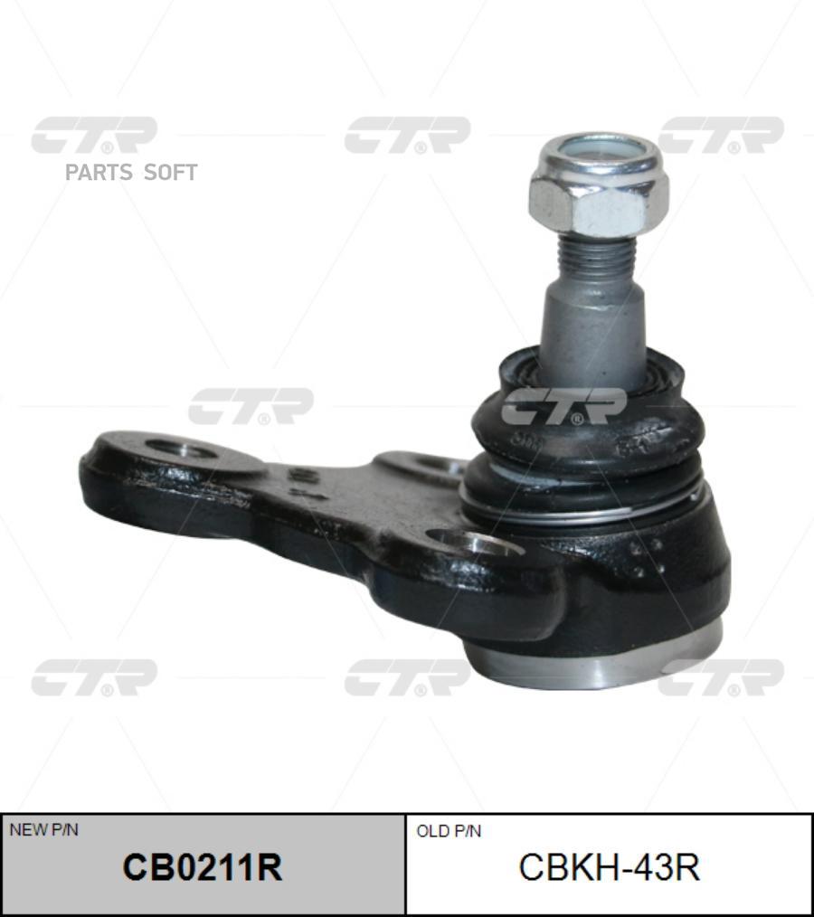 

Опора шаровая R HYUNDAI Elantra 16->/KIA Cerato 18-> CTR CBKH-43R